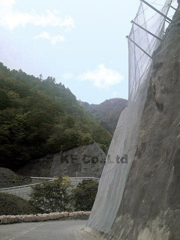 落石防護用線材 山河・透河 施工例3