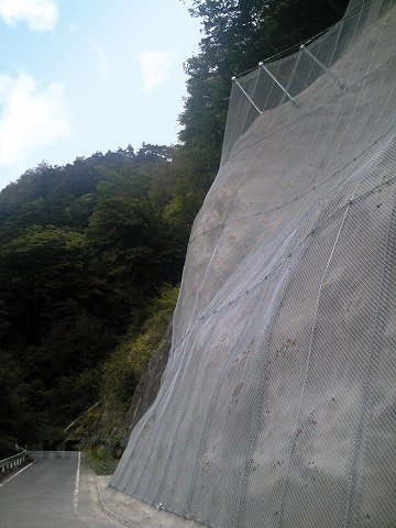 落石防護用線材 山河・透河 施工例4