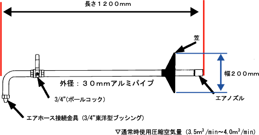 エアースコップ　仕様