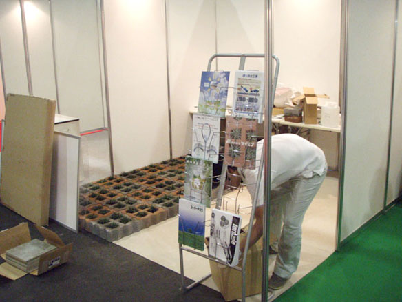 中小企業総合展2008 in kansai ケイエフブース　準備