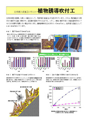 植物誘導吹付工 自然侵入促進事例