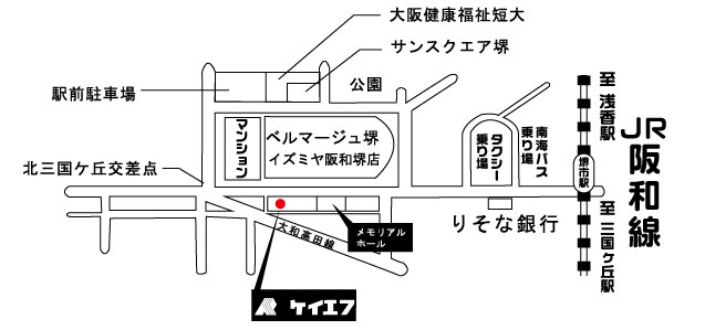 ケイエフの地図